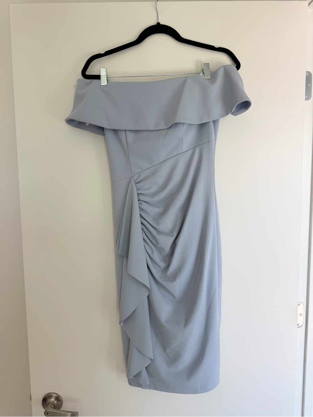 XSCAPE Midi Strapless Ruffle Dress - Picture 3 of 7